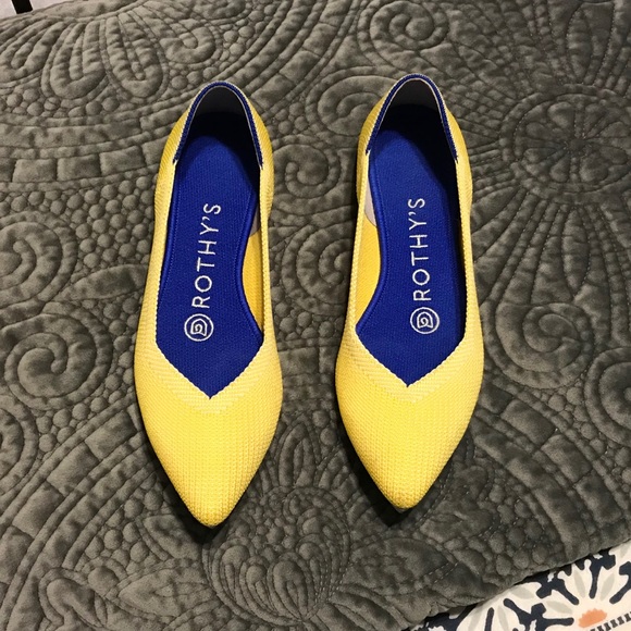 rothys yellow loafer